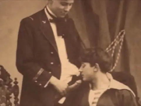 Hairy fruit dude give a retro intertwine enjoys a moisture lesbian session